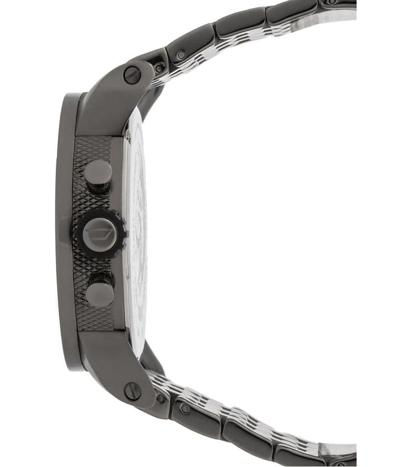 Diesel DZ7263 Little Daddy Dual Time Chronograph Men's Watch – Grey Dial & Stainless Steel Strap