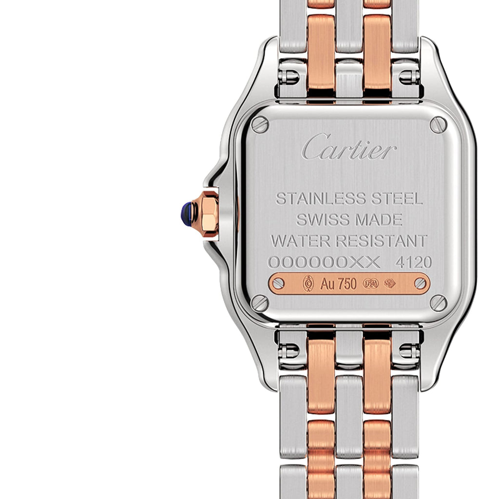 Panthère de Cartier Small Model | 22mm, Two-Tone Steel & 18K Rose Gold, Silver Dial