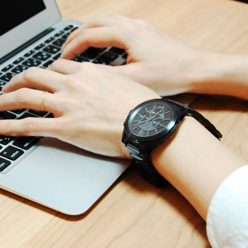 Armani Exchange Drexler AX2601 Men's Chronograph Watch – Black Dial with Black Stainless Steel Strap