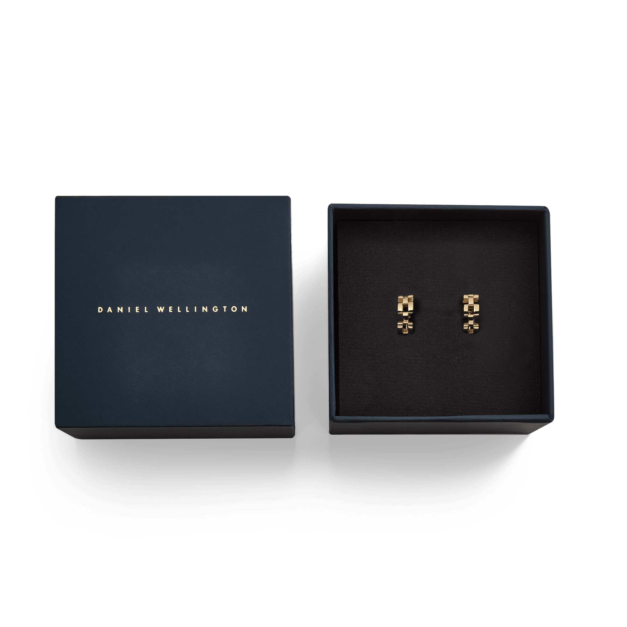 3-Link Earrings Gold