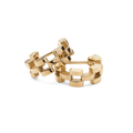 3-Link Earrings Gold