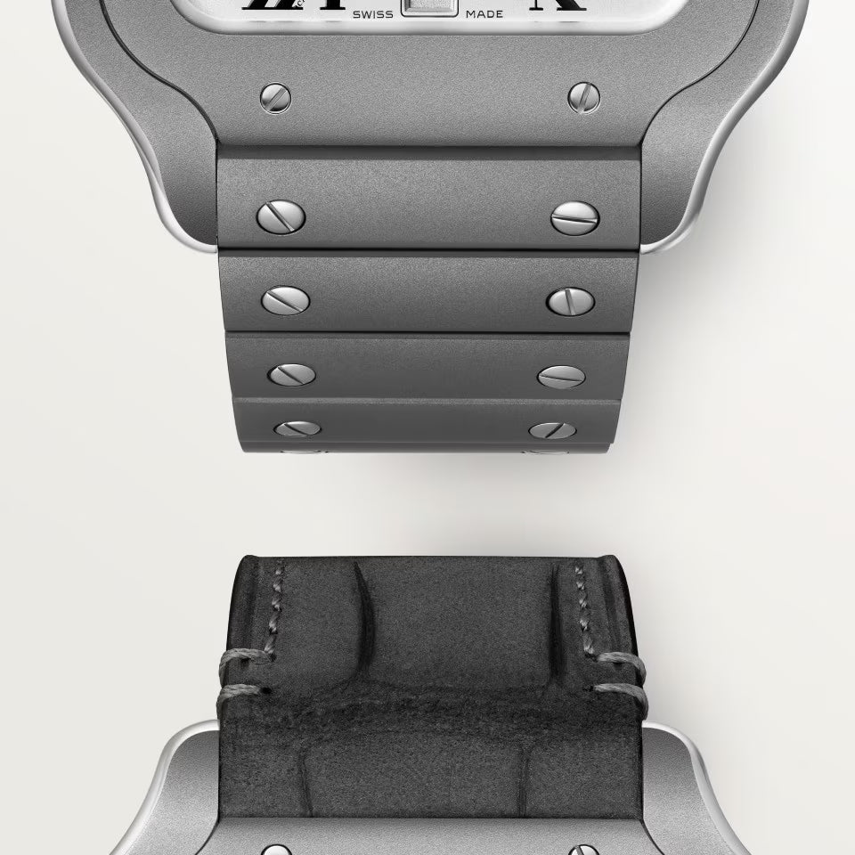 Santos De Cartier Large Model | Titanium, White Dial