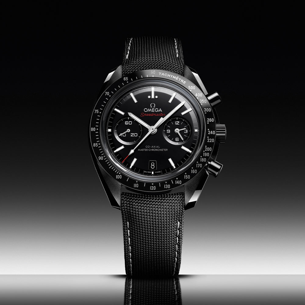 OMEGA Speedmaster Dark Side of the Moon Black Ceramic 44.25mm - Black on Fabric Strap